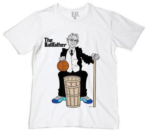 James Naismith ' The BallFather ' Signature Basketball T-Shirt (colour)