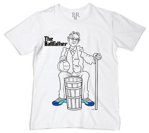 James Naismith ' The BallFather ' Signature Basketball T-Shirt (outline)